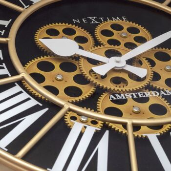 Horloge Moving Gear - Grande Horloge Murale - 50cm - "William" 2