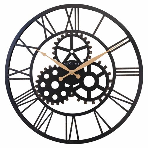 Roman Wall Clock - 50cm - Silent - Large  - Metal - "Birmingham"