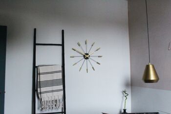 Horloge murale silencieuse - Vintage - 58 cm - Acier inoxydable - 'Plug Inn' 19