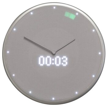 Horloge Murale Intelligente - Glance Clock - Gris Argent 3