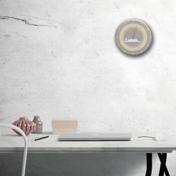 Horloge Murale Intelligente - Glance Clock - Gris Argent 5
