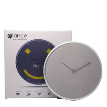 Horloge Murale Intelligente - Glance Clock - Gris Argent 7