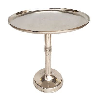 Side table metal round ø 44x52 cm decorative table Adlon silver or gold with aluminum design central leg