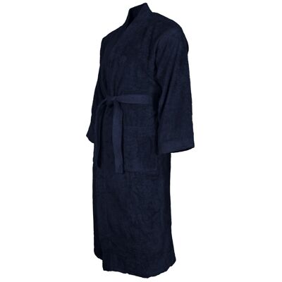 Peignoir de bain mixte 420gr/m² LUXURY KIMONO Marine