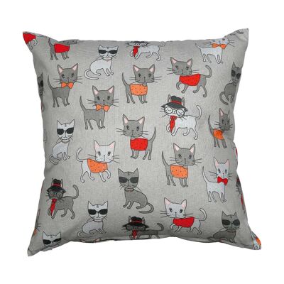 Lot de 2 coussins CHAT CITY