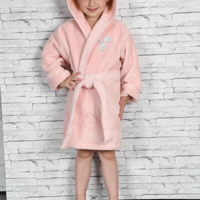 Peignoir enfant en coton peigné BABY SOFT LAPIN