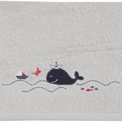 Serviette de toilette BALEINE BLEUE