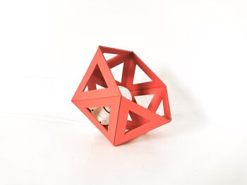 Petite lampe origami orange 4