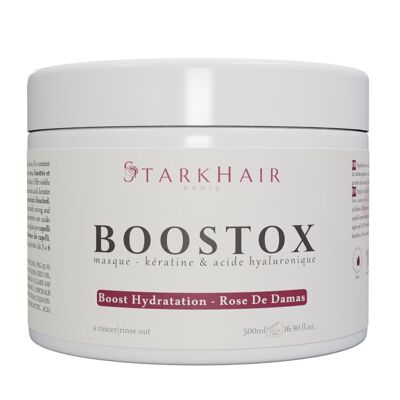 Boostox para el cabello con rosa de damasco