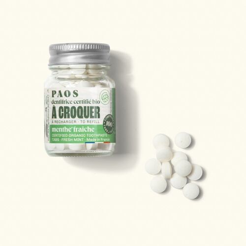 Dentifrices à croquer BIO - menthe fraîche (reformulation)