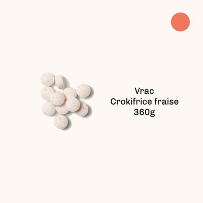 Organic bulk chewable toothpaste - Crokifrice - strawberry