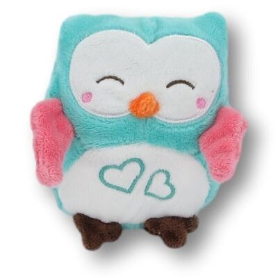 Soft toy owl with crackling foil Soft toy - cuddly toy