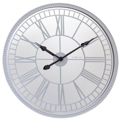 Gran Reloj de Pared 56cm-Silencioso-Espejo-Cristal- "Espejo de Cleopatra"