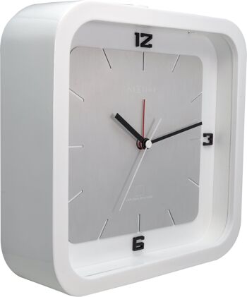 Horloge de table - 20 x 20 x 6 cm - Bois - 'Square Alarm' 2