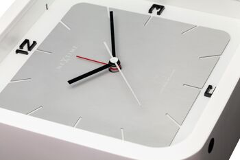 Horloge de table - 20 x 20 x 6 cm - Bois - 'Square Alarm' 9