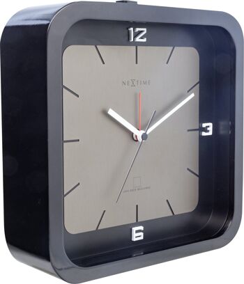 Horloge de table - 20 x 20 x 6 cm - Bois - 'Square Alarm' 2