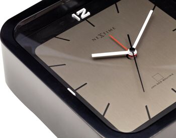 Horloge de table - 20 x 20 x 6 cm - Bois - 'Square Alarm' 3
