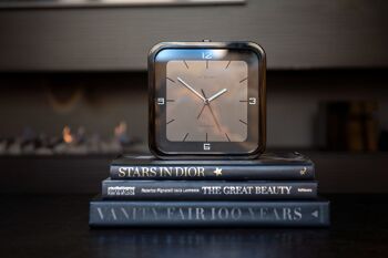 Horloge de table - 20 x 20 x 6 cm - Bois - 'Square Alarm' 5