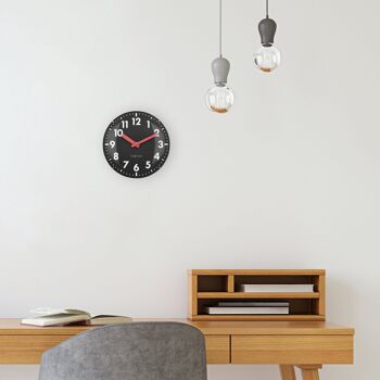 Horloge de table/murale 20cm - Lentille en verre bombée - Silencieuse - Verre - "Duomo Mini" 9