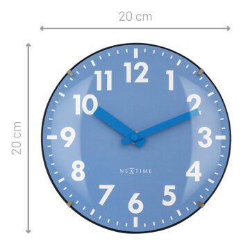 Horloge de table/murale 20cm - Lentille en verre bombée - Silencieuse - Verre - "Duomo Mini" 32