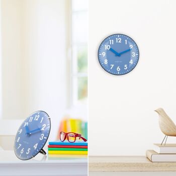 Horloge de table/murale 20cm - Lentille en verre bombée - Silencieuse - Verre - "Duomo Mini" 35