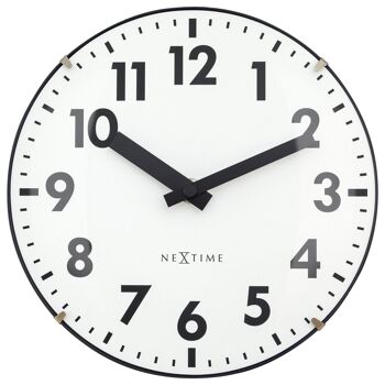 Horloge de table/murale 20cm - Lentille en verre bombée - Silencieuse - Verre - "Duomo Mini" 46