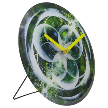 Horloge de Table/Murale 20cm - Silencieuse - Verre Trempé - "Cosmo Table" 2