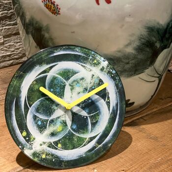 Horloge de Table/Murale 20cm - Silencieuse - Verre Trempé - "Cosmo Table" 13