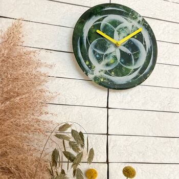 Horloge de Table/Murale 20cm - Silencieuse - Verre Trempé - "Cosmo Table" 14