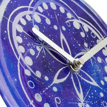 Horloge de Table/Murale 20cm - Silencieuse - Verre Trempé - "Cosmo Table" 28