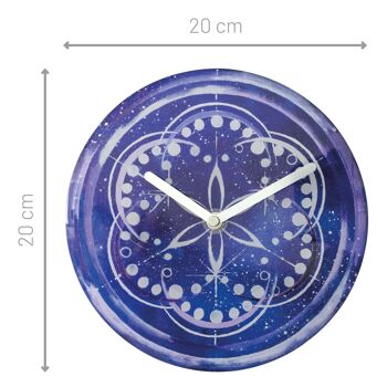 Horloge de Table/Murale 20cm - Silencieuse - Verre Trempé - "Cosmo Table" 30