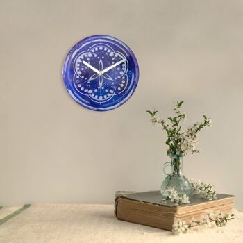 Horloge de Table/Murale 20cm - Silencieuse - Verre Trempé - "Cosmo Table" 38
