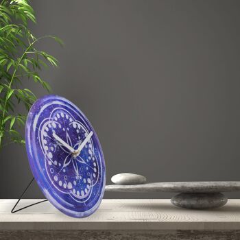 Horloge de Table/Murale 20cm - Silencieuse - Verre Trempé - "Cosmo Table" 41