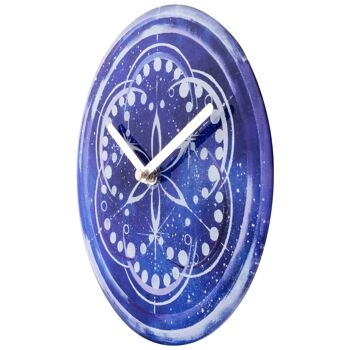 Horloge de Table/Murale 20cm - Silencieuse - Verre Trempé - "Cosmo Table" 43