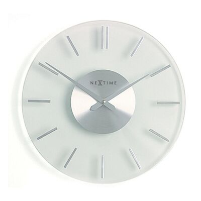 Reloj de pared - 26 cm - Aluminio - Vidrio - 'Stripe'