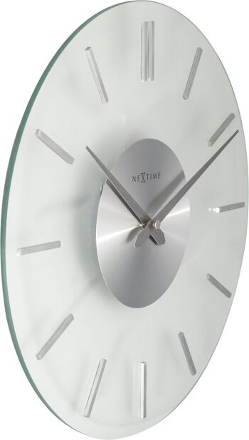 Horloge murale - 26 cm - Aluminium - Verre - 'Stripe' 2