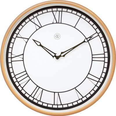 Reloj de pared - 30 cm - Plástico / Matt Rose - 'Kyle'