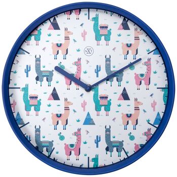 Horloge murale - 30 cm - Plastique - 'Alpaca' 1