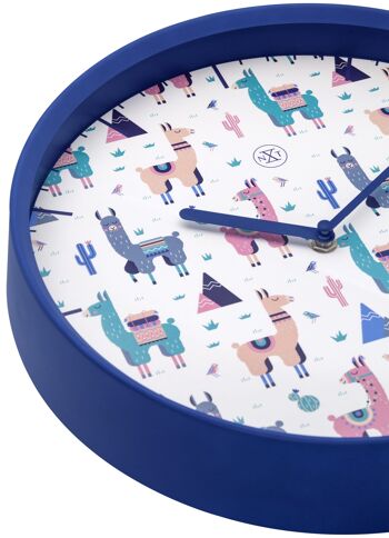 Horloge murale - 30 cm - Plastique - 'Alpaca' 4