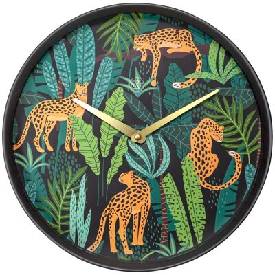 Wall clock -  30 cm - Plastic - 'Urban Jungle'