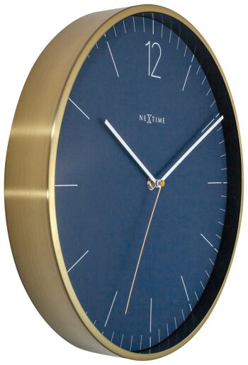 Horloge murale - 34 cm - Verre / Métal - Vintage 'Essential Gold' 4