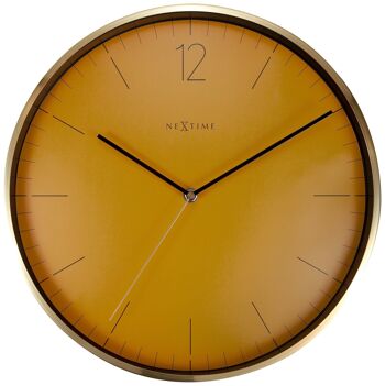 Horloge murale - 34 cm - Verre / Métal - Vintage 'Essential Gold' 8