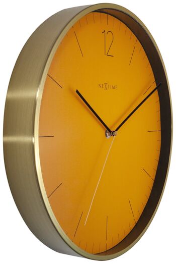 Horloge murale - 34 cm - Verre / Métal - Vintage 'Essential Gold' 10