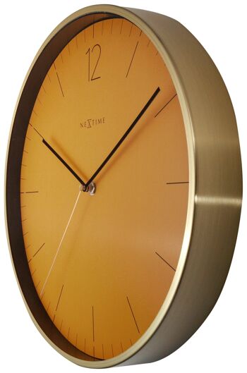 Horloge murale - 34 cm - Verre / Métal - Vintage 'Essential Gold' 11