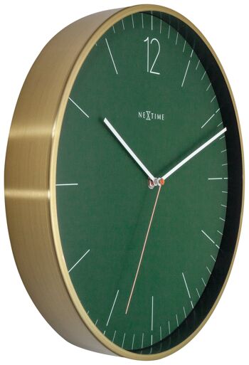 Horloge murale - 34 cm - Verre / Métal - Vintage 'Essential Gold' 16