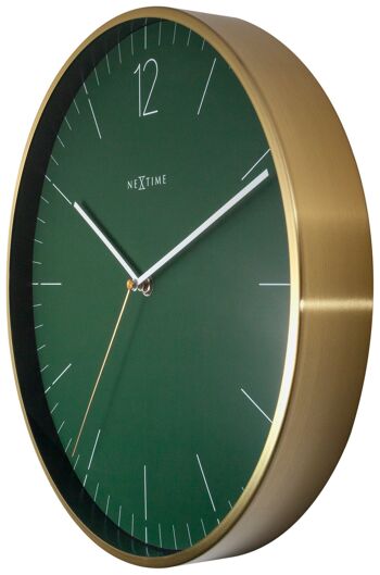 Horloge murale - 34 cm - Verre / Métal - Vintage 'Essential Gold' 17
