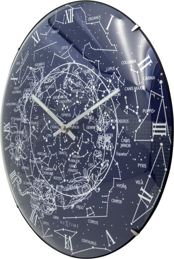 Horloge murale - 35 cm - Dome Glass - Glow-in-the-dark - 'Milky Way dome' 4