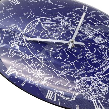 Horloge murale - 35 cm - Dome Glass - Glow-in-the-dark - 'Milky Way dome' 7