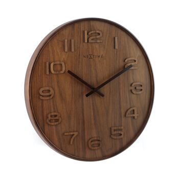 Horloge murale - 35 cm - Bois - 'Wood Wood Medium' 12