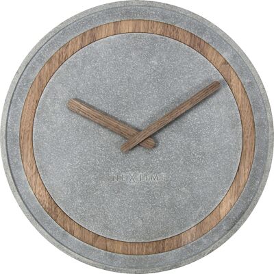 Reloj de Pared - 39,5 cm - Poliresina/Madera - 'Concreto'